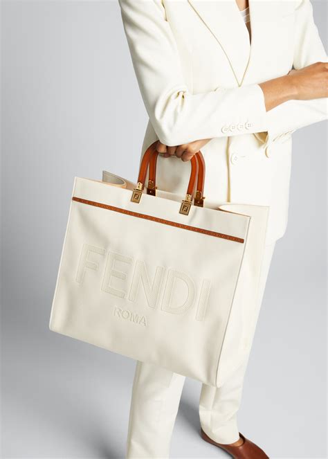 fendi mania shopper bag|Fendi large sunshine tote bag.